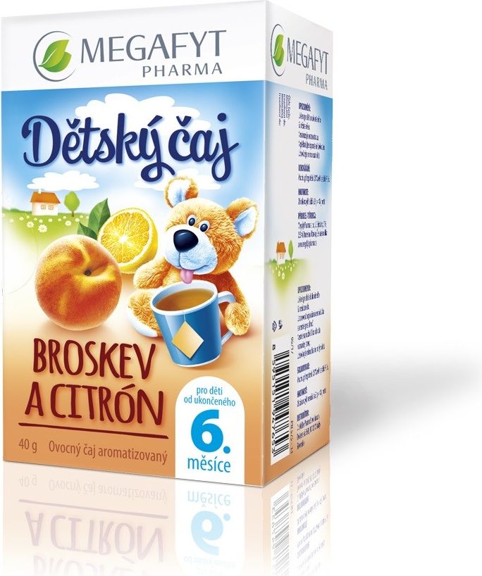 Megafyt Dětský čaj broskev a citrón 20x2g - obrázek 1