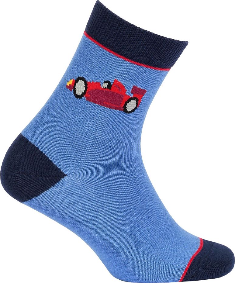 Chlapecké vzorované ponožky GATTA FORMULE modré Velikost: 30-32 - obrázek 1