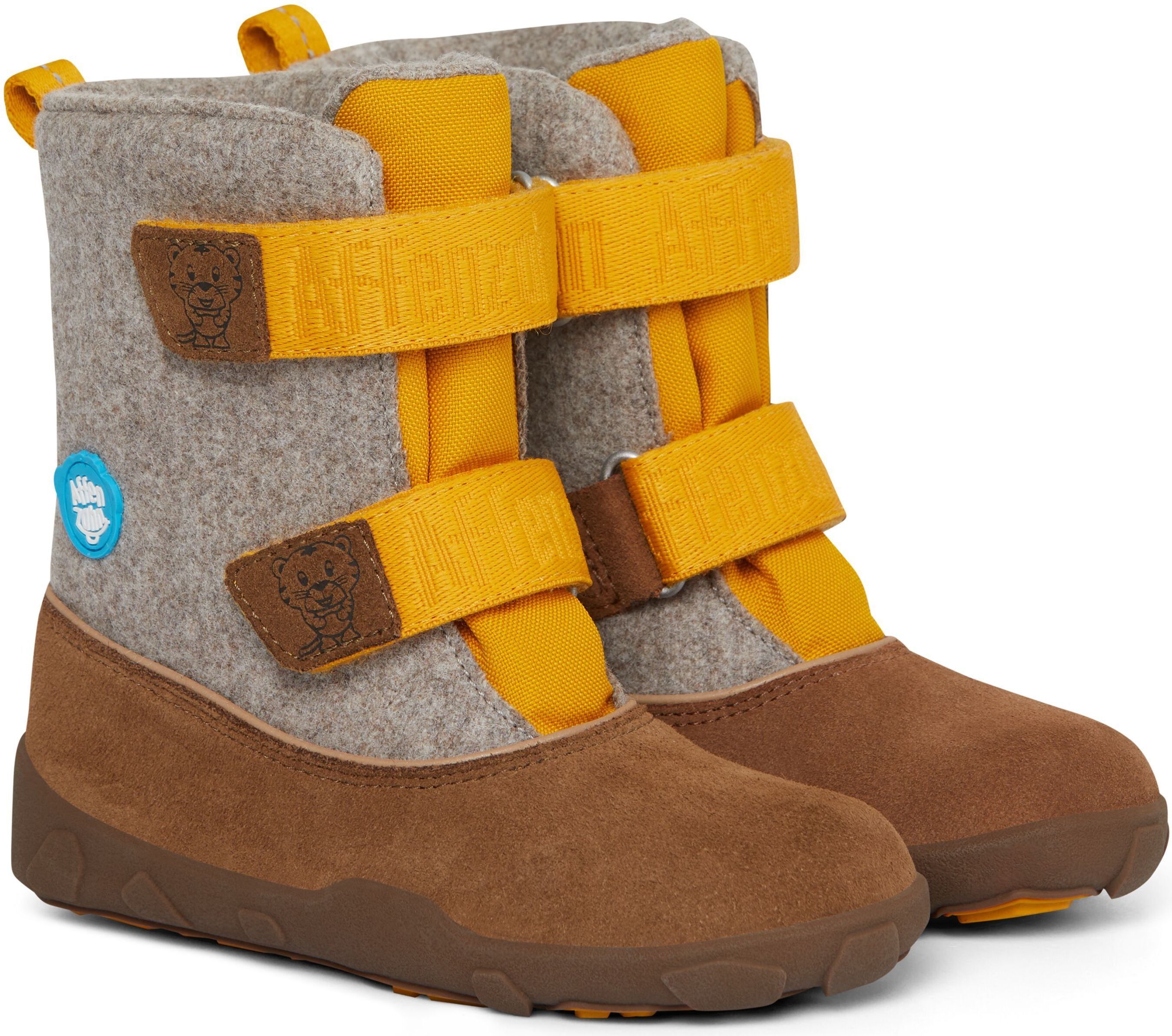 Affenzahn Minimal Highboot Leather Tiger - Yellow Brown 32 - obrázek 1