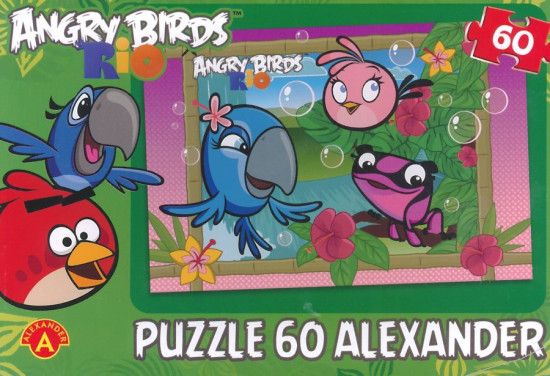 ALEXANDER Puzzle Angry Birds RIO: Bubliny 60 dílků - obrázek 1