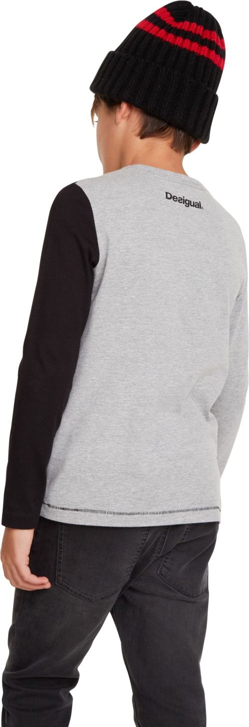Desigual černo-šedé chlapecké tričko TS Urbano - 9/10 - obrázek 2