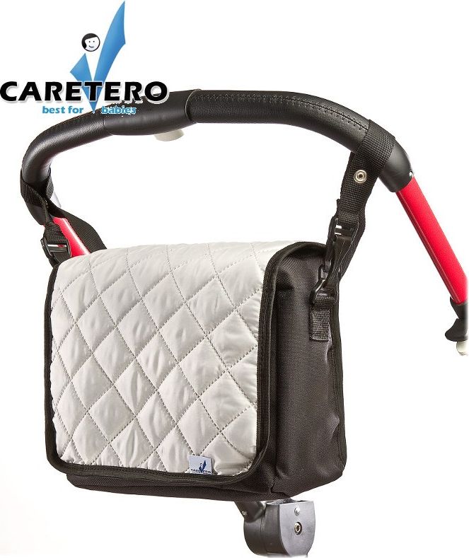 Taška na kočárek CARETERO Carry-on light grey Šedá - obrázek 1