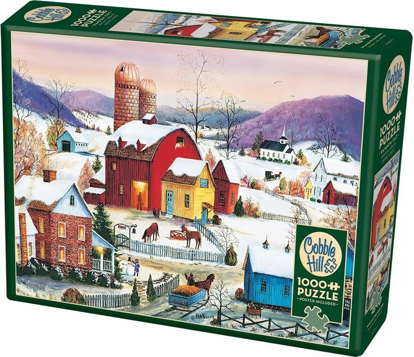 COBBLE HILL Puzzle Sousedství v zimě 1000 dílků - obrázek 2