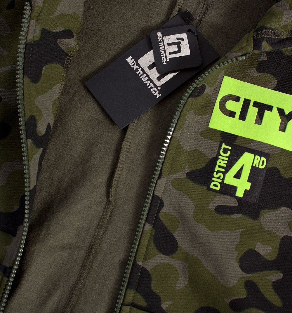 Chlapecká mikina Mix´nMATCH CITY khaki maskáč Velikost: 104 - obrázek 3