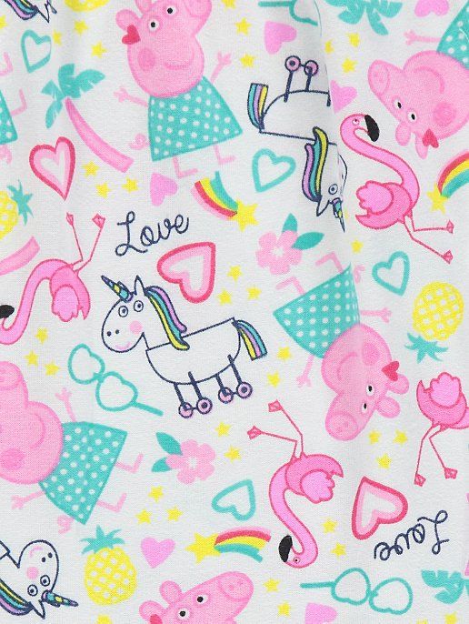 Dívčí šaty GEORGE, 2ks v balení, motiv Peppa Pig a jednorožci Velikost: 80 - 86cm (1 - 1.5 roku) - obrázek 3