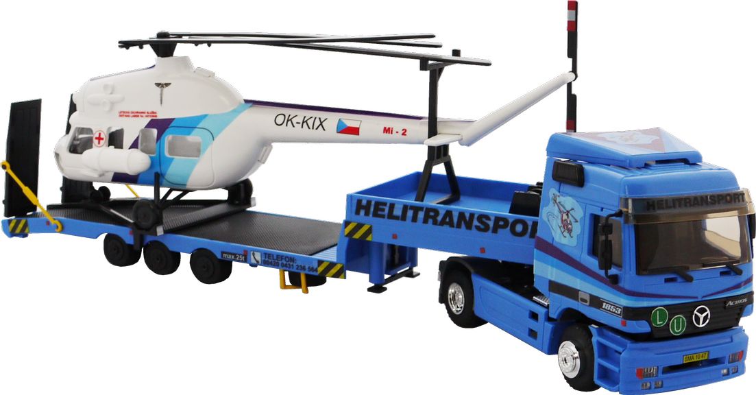 Stavebnice Monti System 58 Actros L-MB Helitransport - obrázek 3