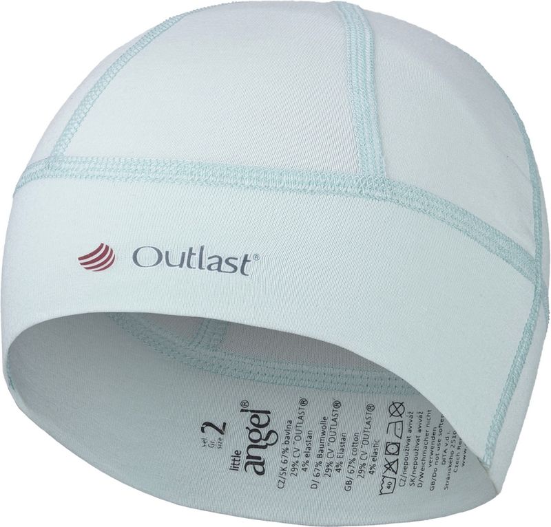 LITTLE ANGEL Čepice Sport tenká Outlast® vel. 1, 36-38 cm – světle zelená - obrázek 1