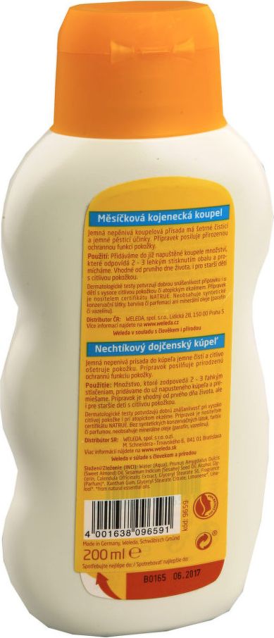 WELEDA Měsíčková kojenecká koupel 200ml - obrázek 2