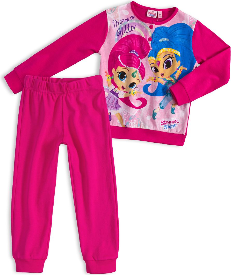 Dívčí pyžamo SHIMMER & SHINE DREAM tmavě růžové Velikost: 98 - obrázek 1