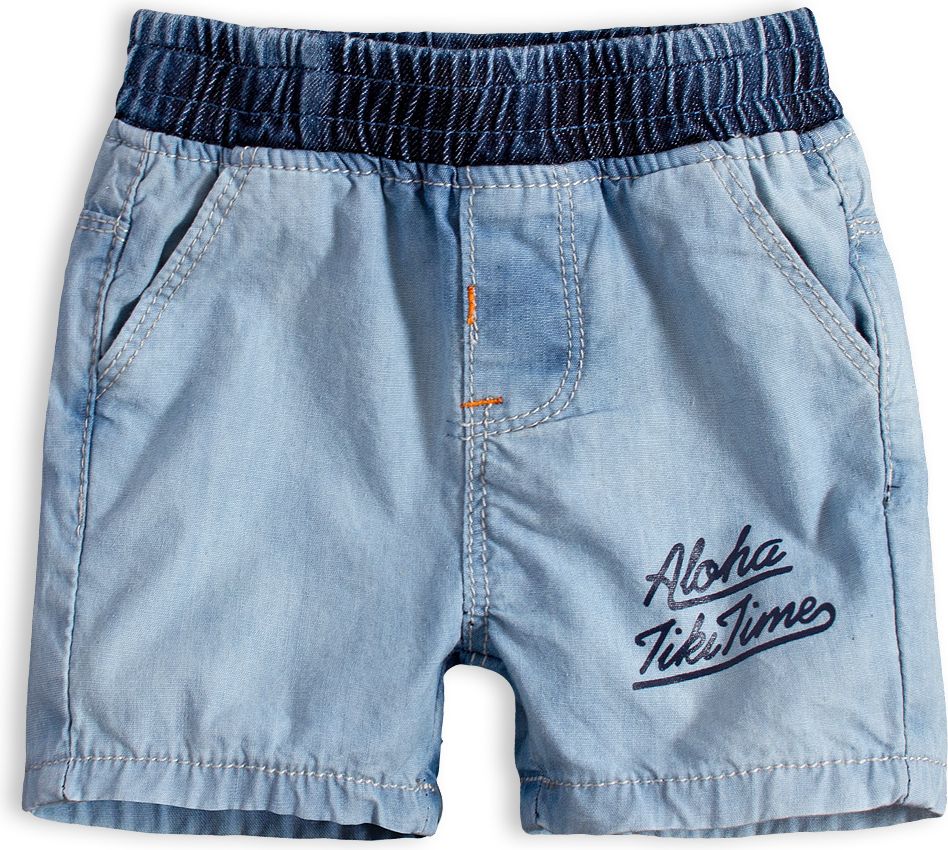 Dětské šortky KNOT SO BAD ALOHA světle modré Velikost: 86 - obrázek 1