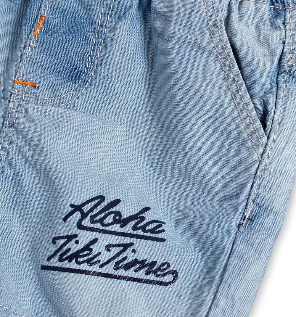 Dětské šortky KNOT SO BAD ALOHA světle modré Velikost: 86 - obrázek 3