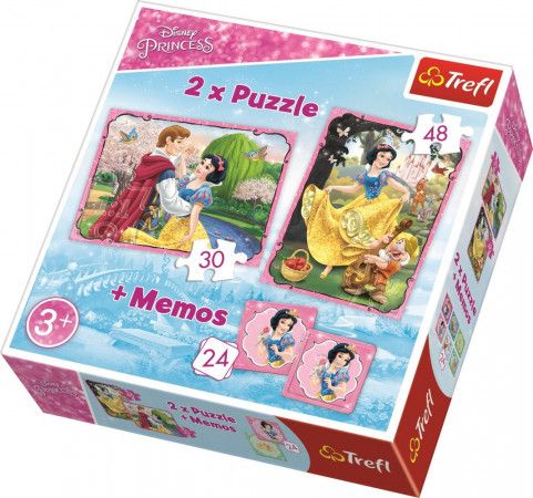 TREFL Puzzle Disney Sněhurka 30+48 dílků + pexeso - obrázek 1
