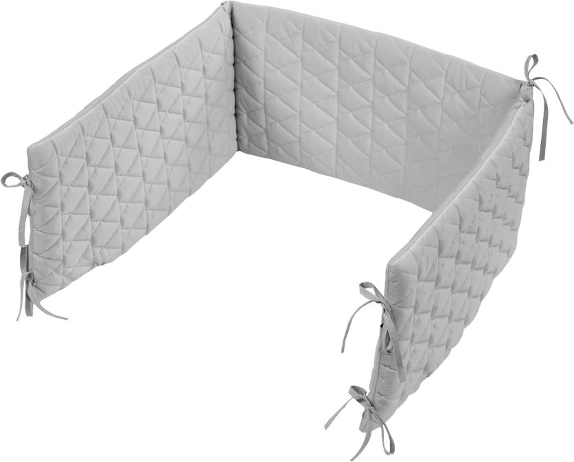 KLUPS Mantinel do postýlky 180x30 cm Velvet Grey - obrázek 1