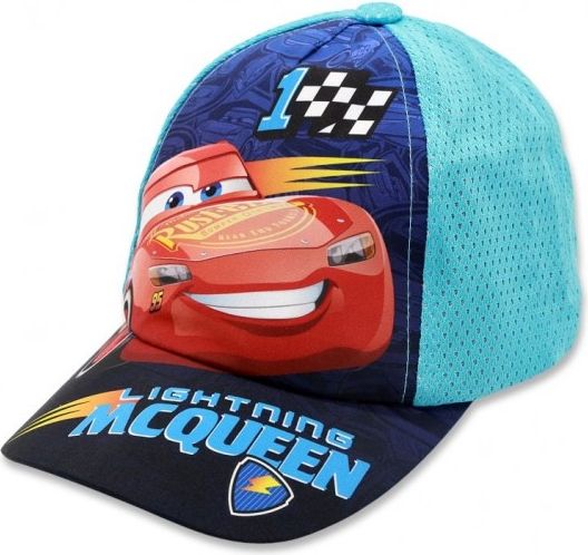 Setino - Chlapecká kšiltovka auta McQueen (Cars) - tyrkysová - vel. 52 - obrázek 1