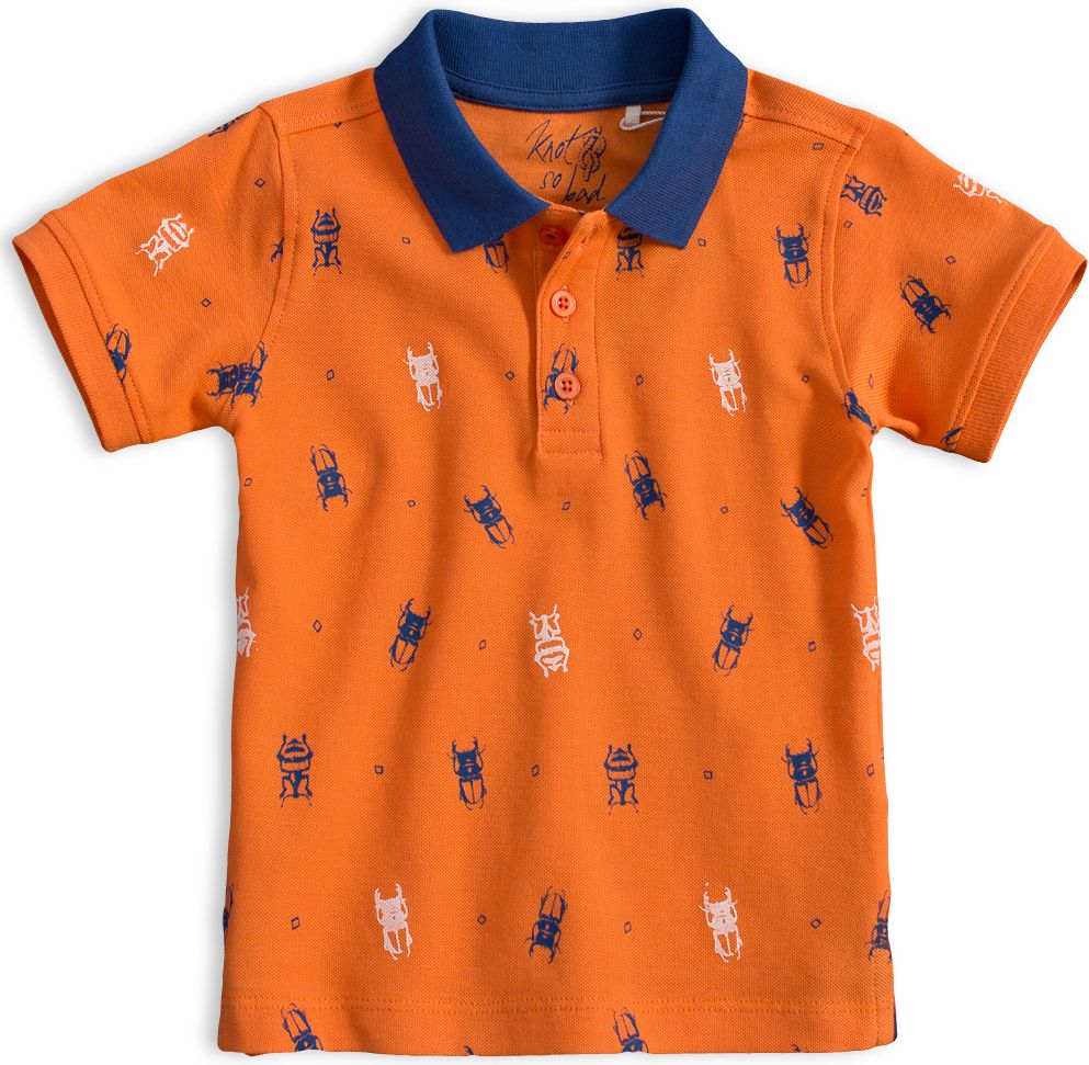 Chlapecké polo tričko KNOT SO BAD BUG oranžové Velikost: 98 - obrázek 1