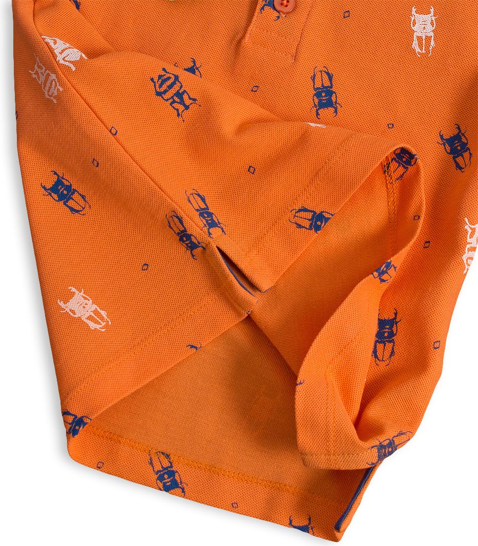 Chlapecké polo tričko KNOT SO BAD BUG oranžové Velikost: 98 - obrázek 3