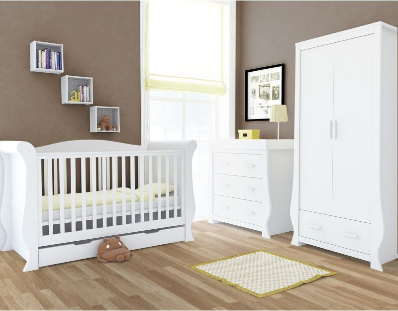 BABYSTYLE Hollie komoda, bílá - obrázek 2