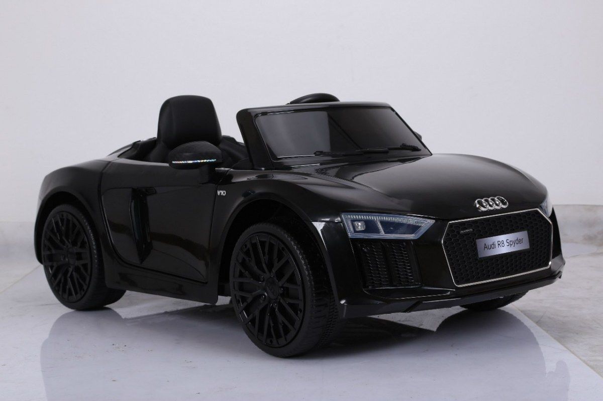 Dětské elektrické autíčko Audi R8 Spyder 2,4Ghz Lak - černé - obrázek 1
