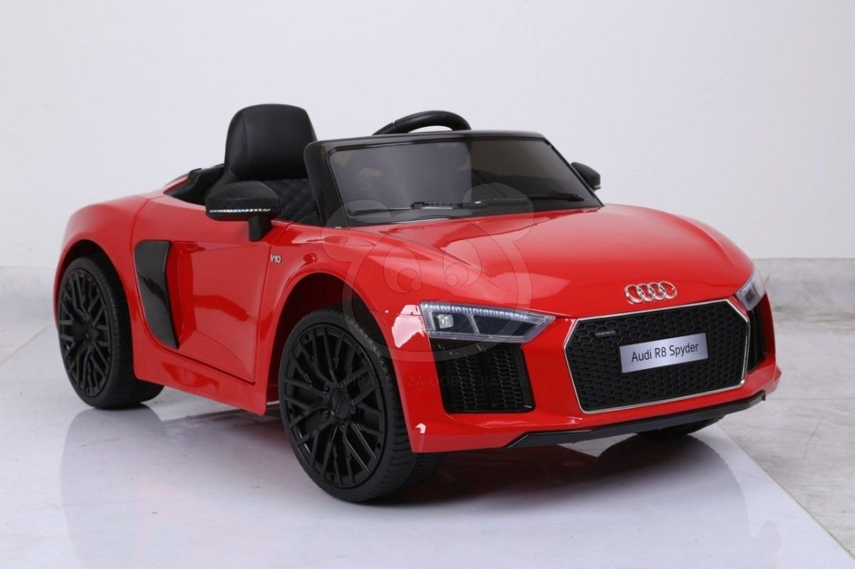 Dětské elektrické autíčko Audi R8 Spyder 2,4Ghz Lak - černé - obrázek 11