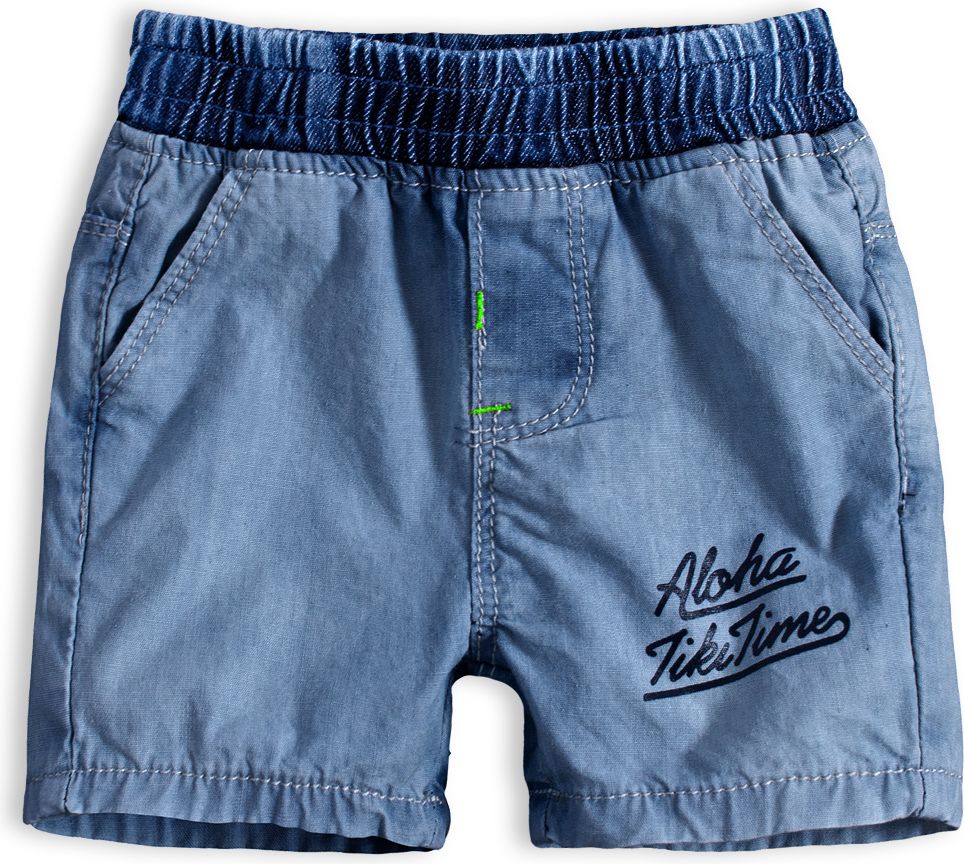 Dětské šortky KNOT SO BAD ALOHA středně modré Velikost: 68 - obrázek 1