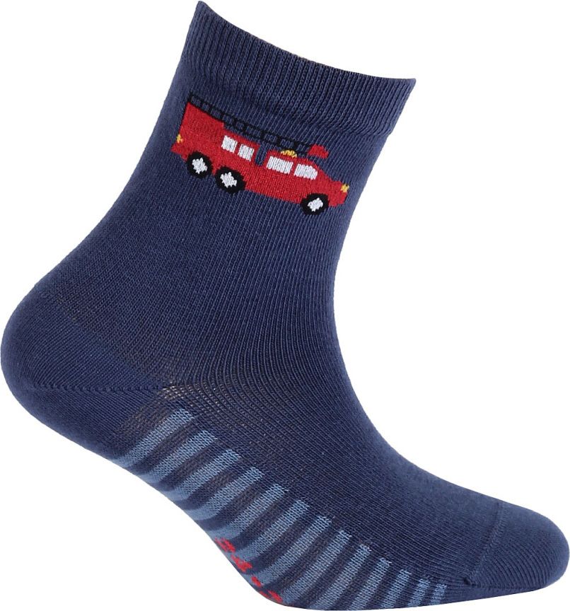 Chlapecké vzorované ponožky GATTA HASIČI tmavě modré Velikost: 24-26 - obrázek 1