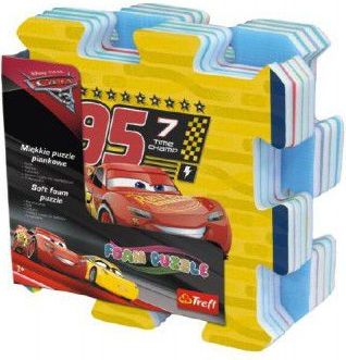 Trefl Pěnové puzzle Cars 3/Auta 32x32x1,5cm 8ks - obrázek 1
