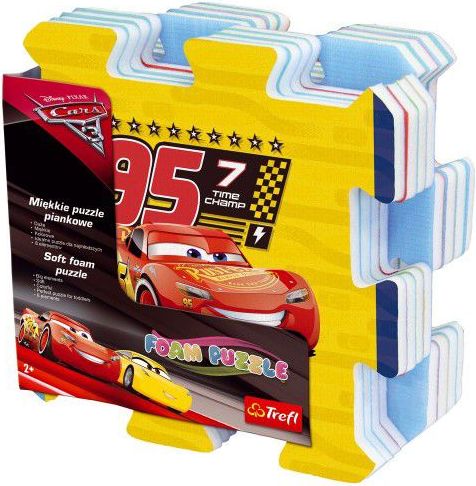 Trefl Pěnové puzzle Cars 3/Auta 32x32x1,5cm 8ks - obrázek 2