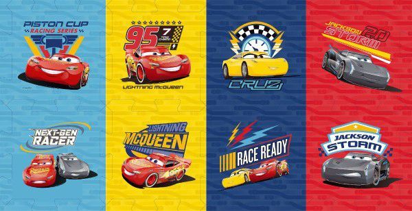 Trefl Pěnové puzzle Cars 3/Auta 32x32x1,5cm 8ks - obrázek 3