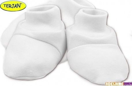 Botičky/ponožtičky BAVLNA - bílé - obrázek 1