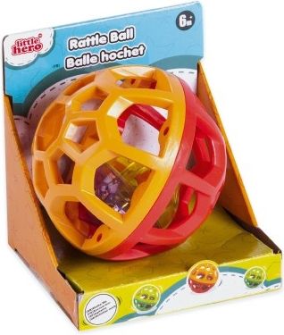 Teddies Chrastítko koule s rolničkou plast průměr 9cm v krabičce 6m+ - obrázek 4