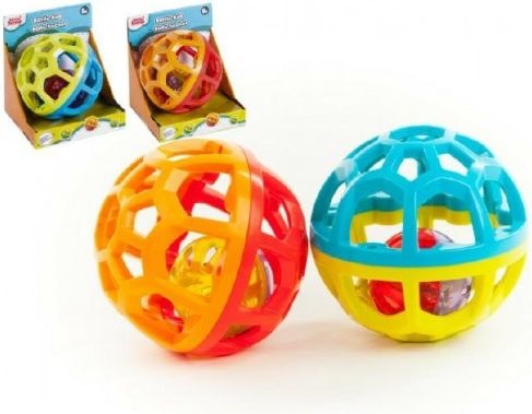 Teddies Chrastítko koule s rolničkou plast průměr 9cm v krabičce 6m+ - obrázek 5