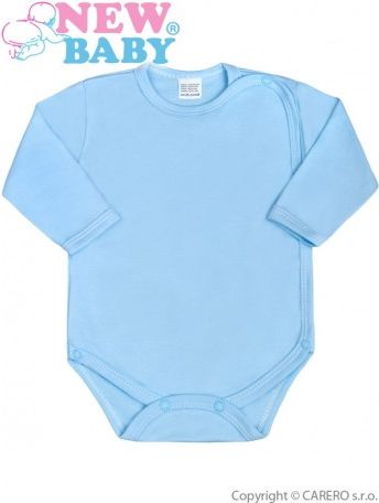 Kojenecké body celorozepínací New Baby Classic modré, Modrá, 50 - obrázek 1