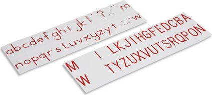 Tištěná tiskací abeceda i s velkými písmeny, červená - obrázek 1