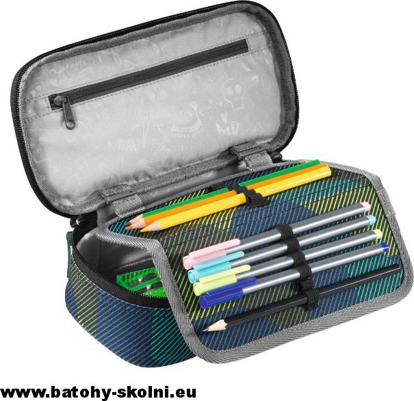 Studentské školní pouzdro Polygon Bricks CoocaZoo PencilDenzel - obrázek 3