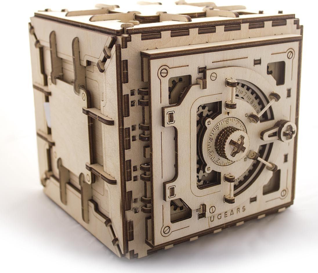 Ugears 3D dřevěné mechanické puzzle Trezor - obrázek 3