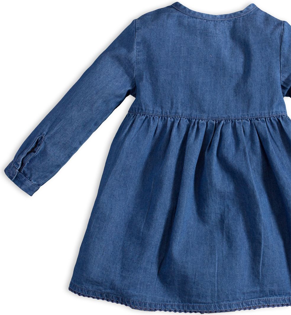 Kojenecké šaty KNOT SO BAD DENIM modré Velikost: 86 - obrázek 4