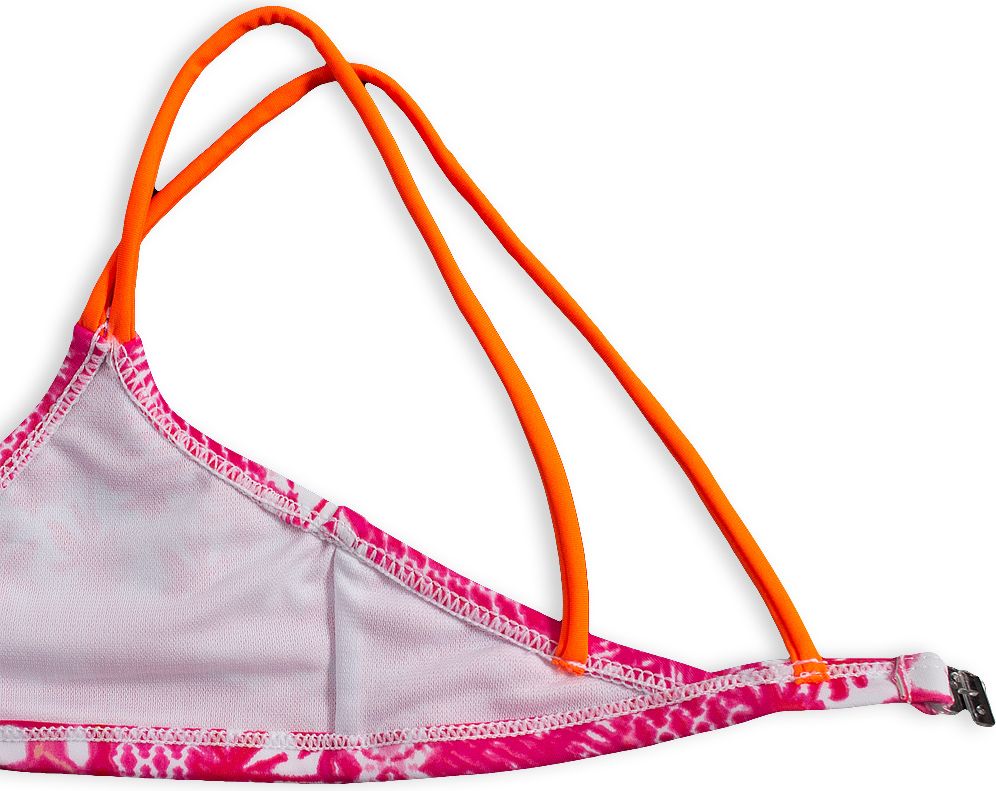 Dívčí plavky KNOT SO BAD PALMY růžové Velikost: 164 - obrázek 4