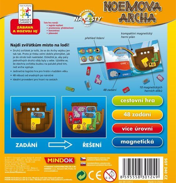 MINDOK Dětské hlavolamové smart hry - Noemova Archa - obrázek 3