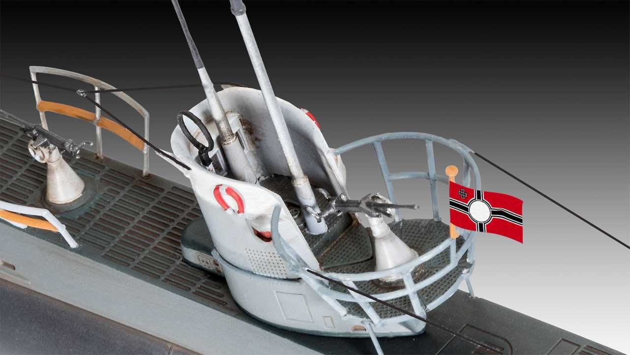 REVELL Plastic ModelKit ponorka 05155 - German Submarine Type IIB (1943) (1:144) - obrázek 2