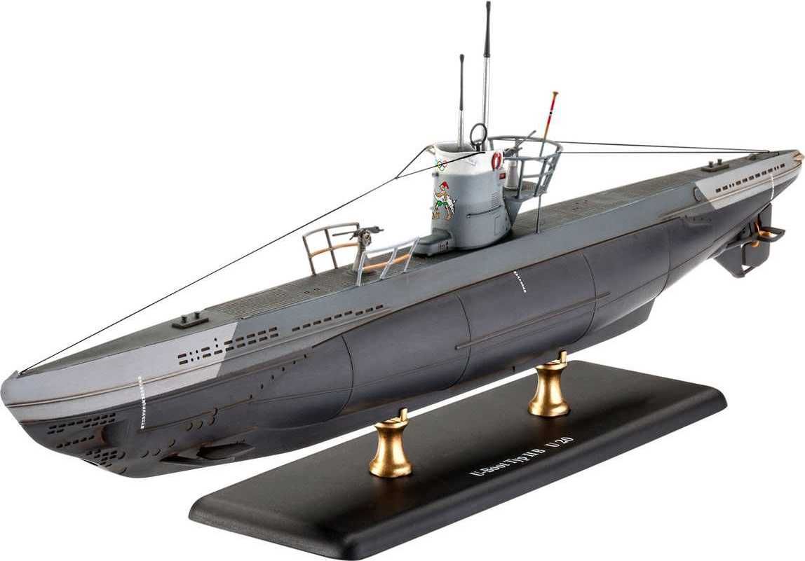 REVELL Plastic ModelKit ponorka 05155 - German Submarine Type IIB (1943) (1:144) - obrázek 6