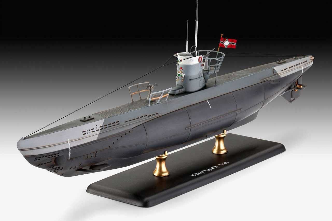 REVELL Plastic ModelKit ponorka 05155 - German Submarine Type IIB (1943) (1:144) - obrázek 7