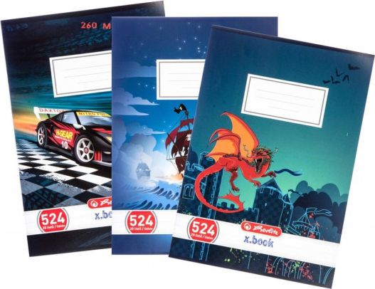 Herlitz Herlitz Školní sešit 524 bezdřevý linkovaný Kluci mix - obrázek 1