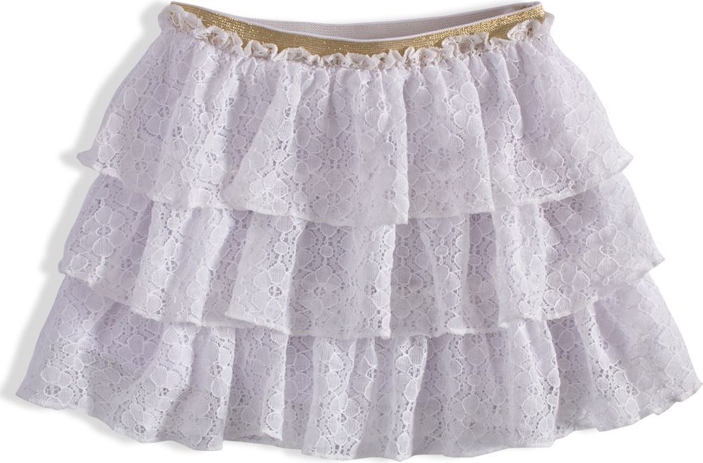 Dívčí krajková sukně MINOTI RAINFOREST bílá Velikost: 98 - obrázek 1