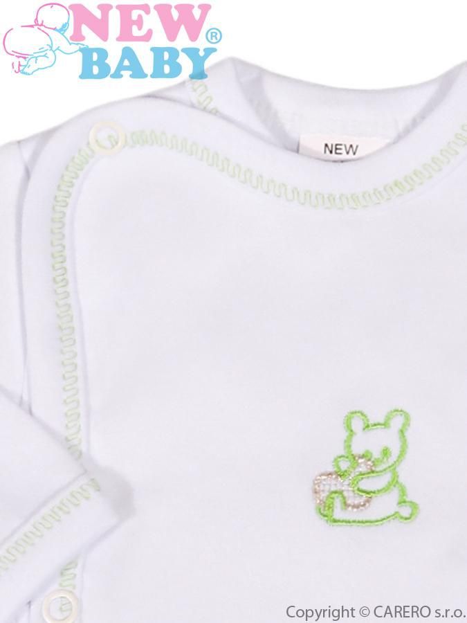 Kojenecká košilka s vyšívaným obrázkem New Baby zelená 68 (4-6m) - obrázek 2