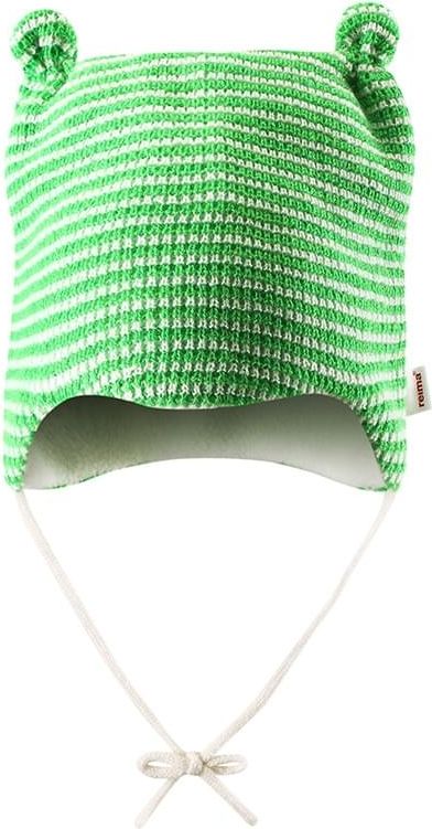 Dětská zimní čepice Reima Nokoset - leaf green 36 - obrázek 2