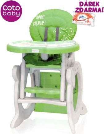 Jídelní stoleček Coto Baby STARS Q Green - obrázek 1