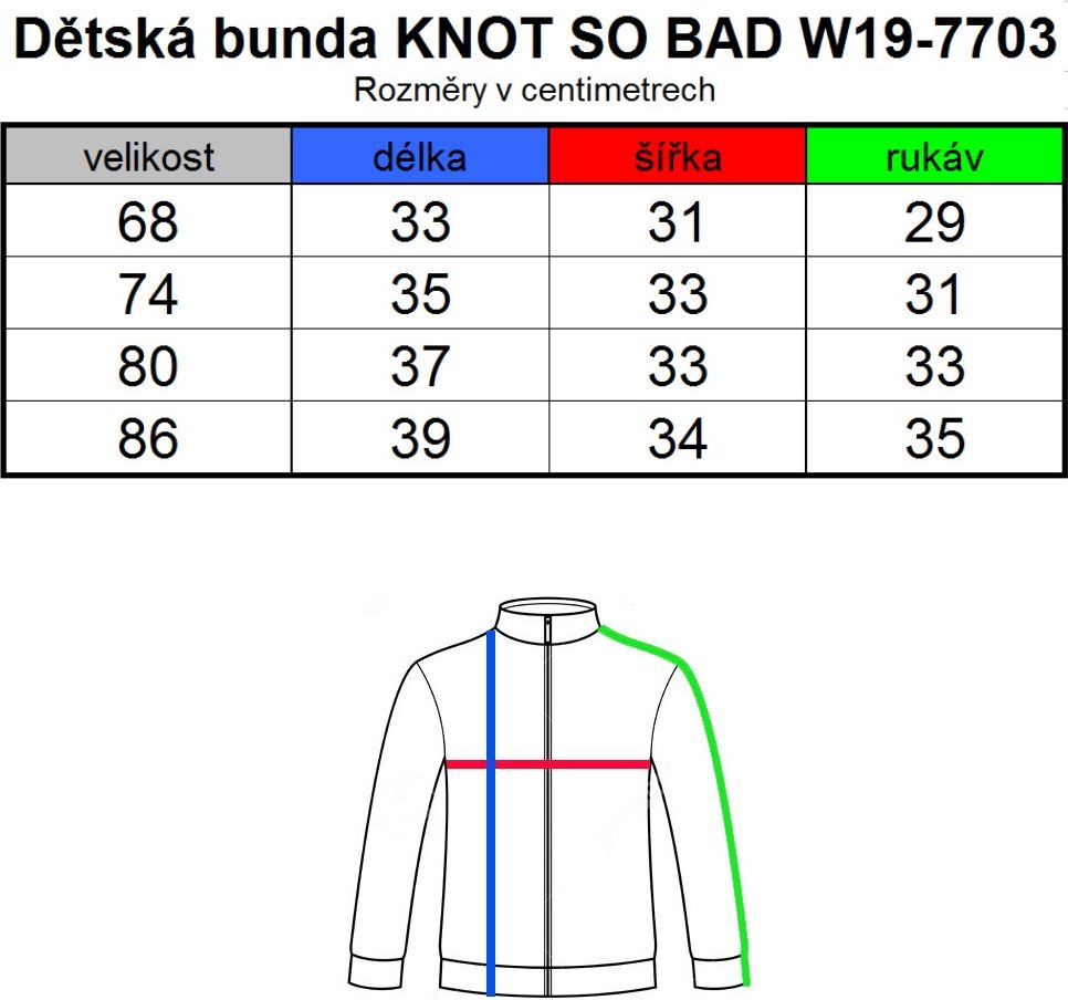 Dětská zimní bunda KNOT SO BAD MEDVÍDEK modrá Velikost: 68 - obrázek 4