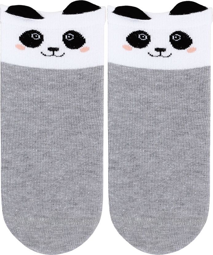 Dívčí vzorované ponožky WOLA PANDA šedé Velikost: 24-26 - obrázek 1