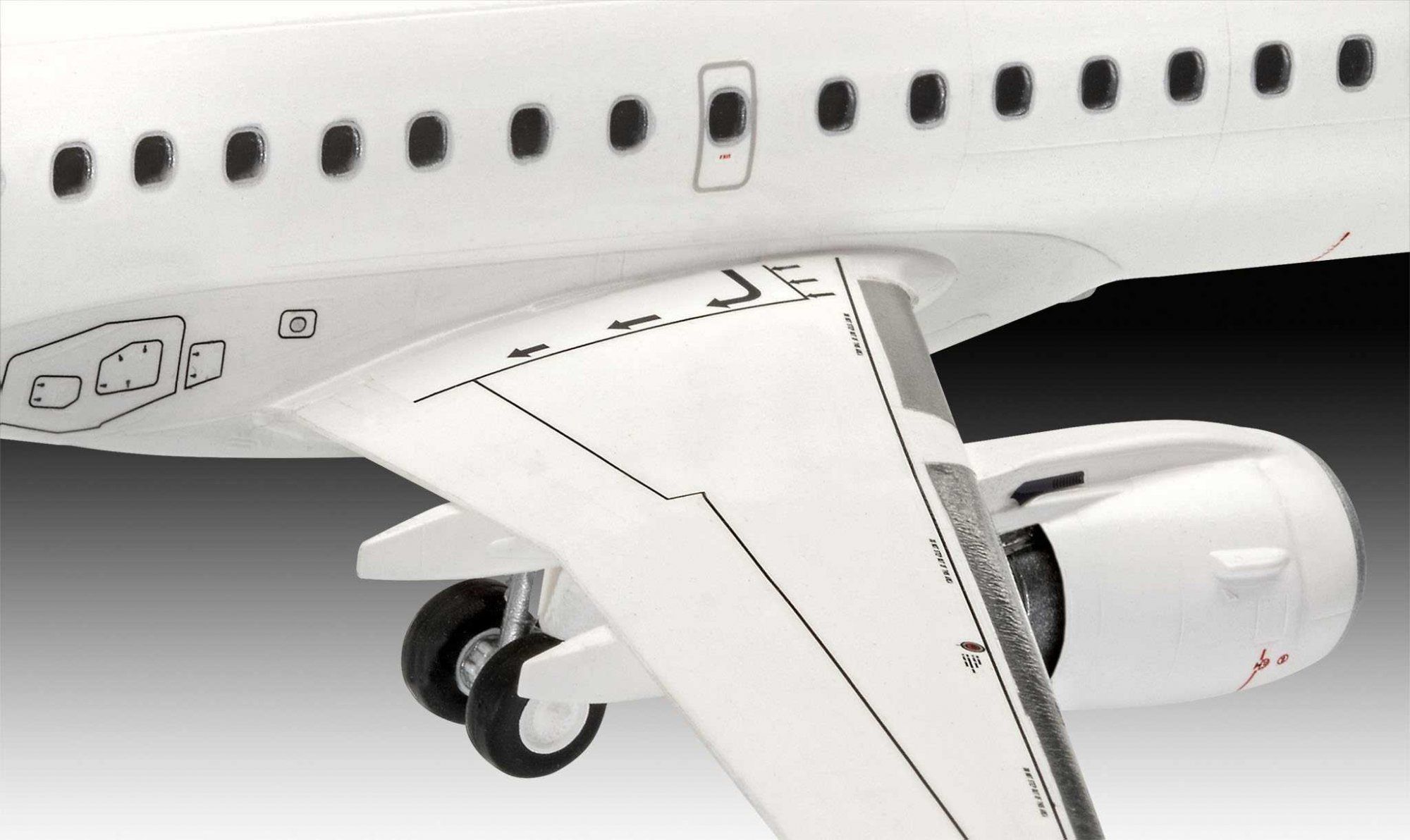 REVELL Plastic ModelKit letadlo 03883 - Embraer 190 Lufthansa New Livery (1:144) - obrázek 5