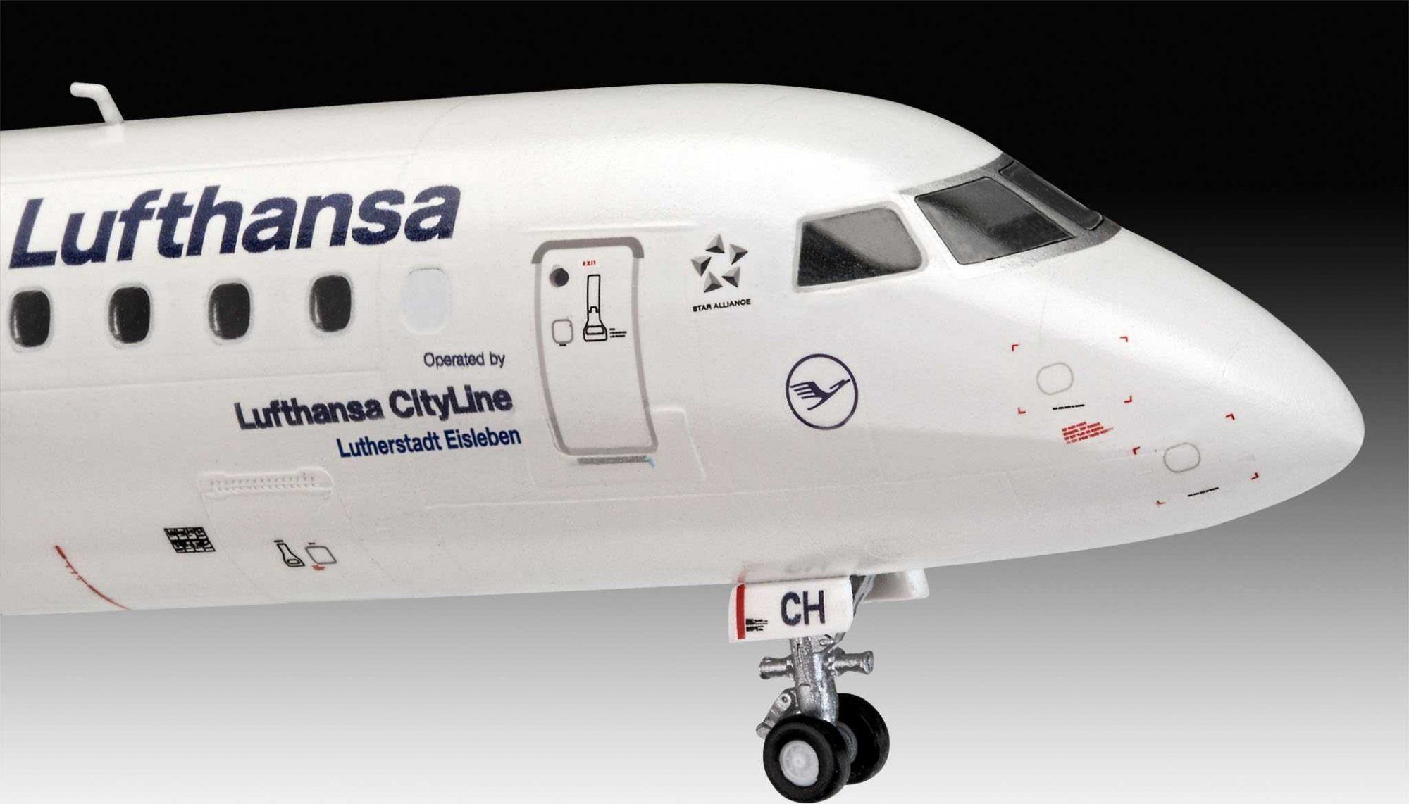 REVELL Plastic ModelKit letadlo 03883 - Embraer 190 Lufthansa New Livery (1:144) - obrázek 7